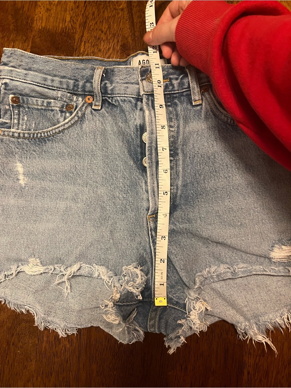 Agolde Parker Vintage Cut Off Short in Swap Meet Size 27 - Picture 10 of 14